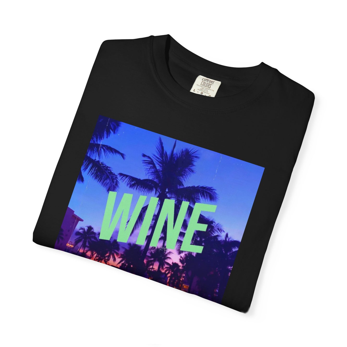 T-Shirt featuring Vibrant Wine Design for Casual Vibes, Perfect for Wine Lovers, Summer Events, and Parties