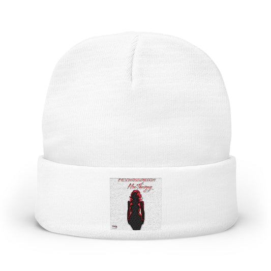 Cozy Embroidered Knit Beanie, Warm Winter Hat, Stylish Beanie for Men and Women, Gift for Holiday, Fashion Accessory, Cold Weather Wear