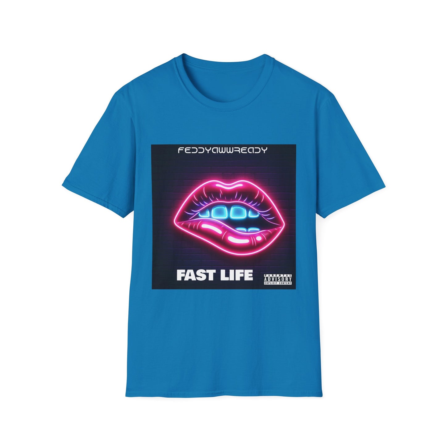 Fast Life Lip Graphic T-Shirt, Retro Vaporwave Tee, LGBTQ+ Pride Shirt, Music Festival Apparel, Unisex Graphic Tee
