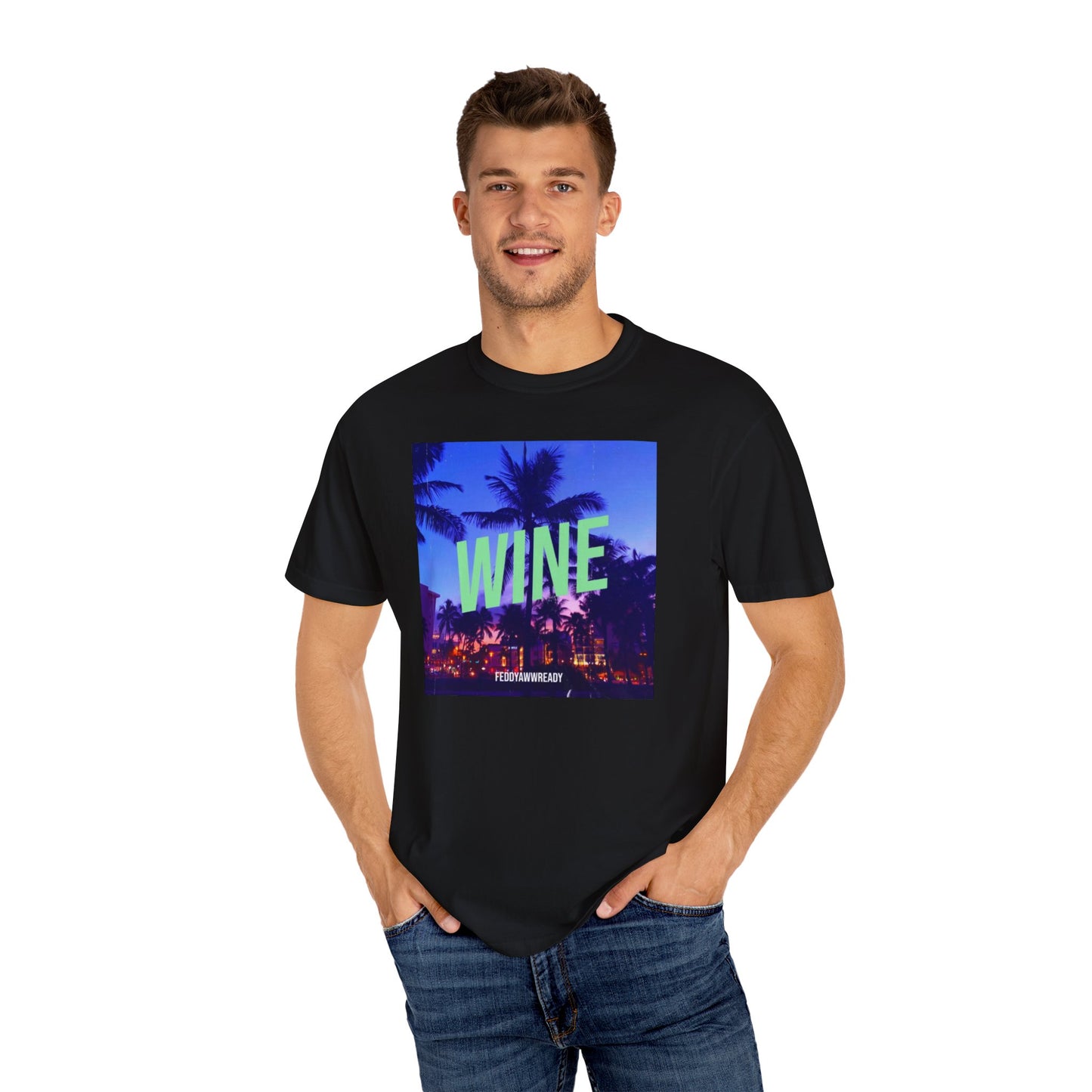 T-Shirt featuring Vibrant Wine Design for Casual Vibes, Perfect for Wine Lovers, Summer Events, and Parties