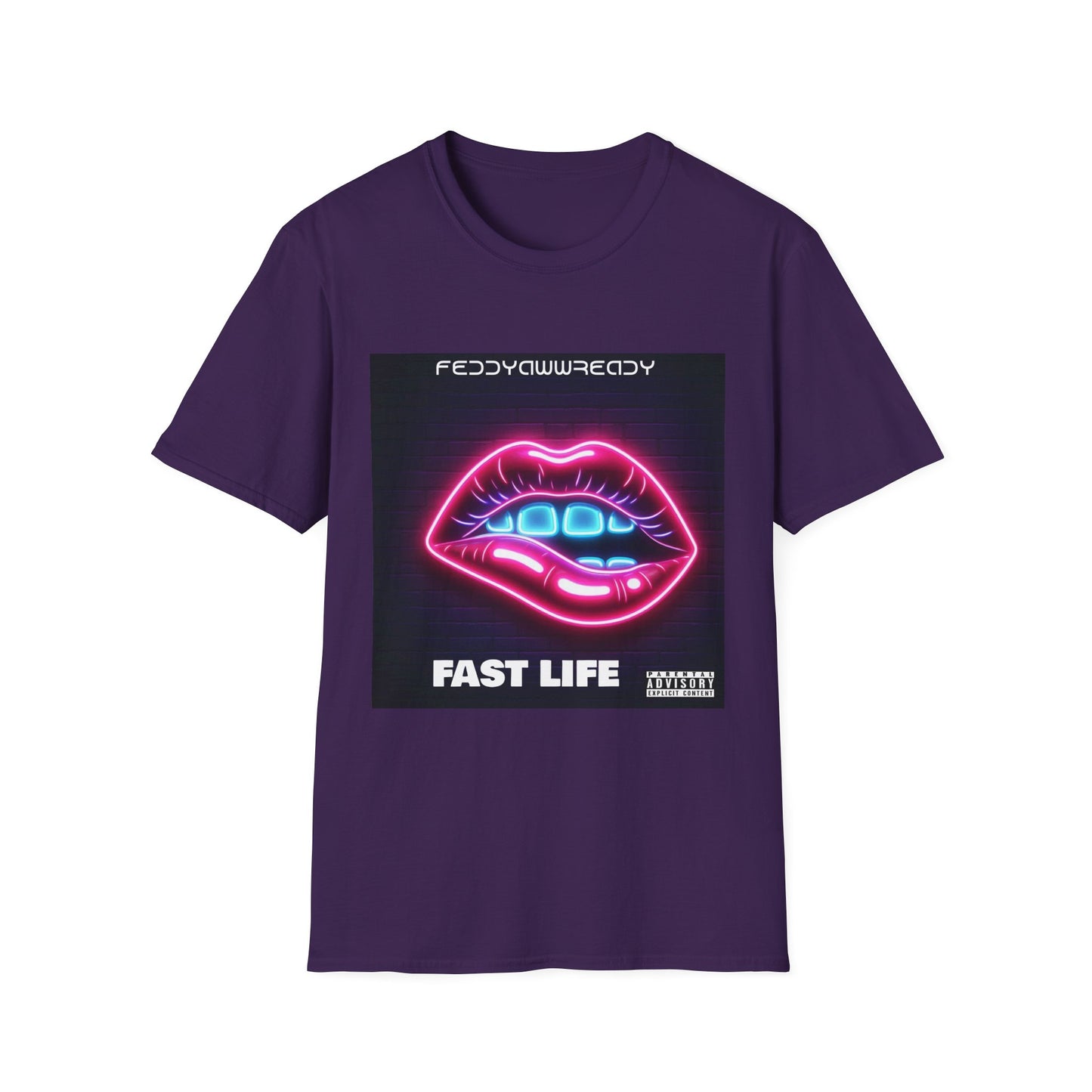 Fast Life Lip Graphic T-Shirt, Retro Vaporwave Tee, LGBTQ+ Pride Shirt, Music Festival Apparel, Unisex Graphic Tee