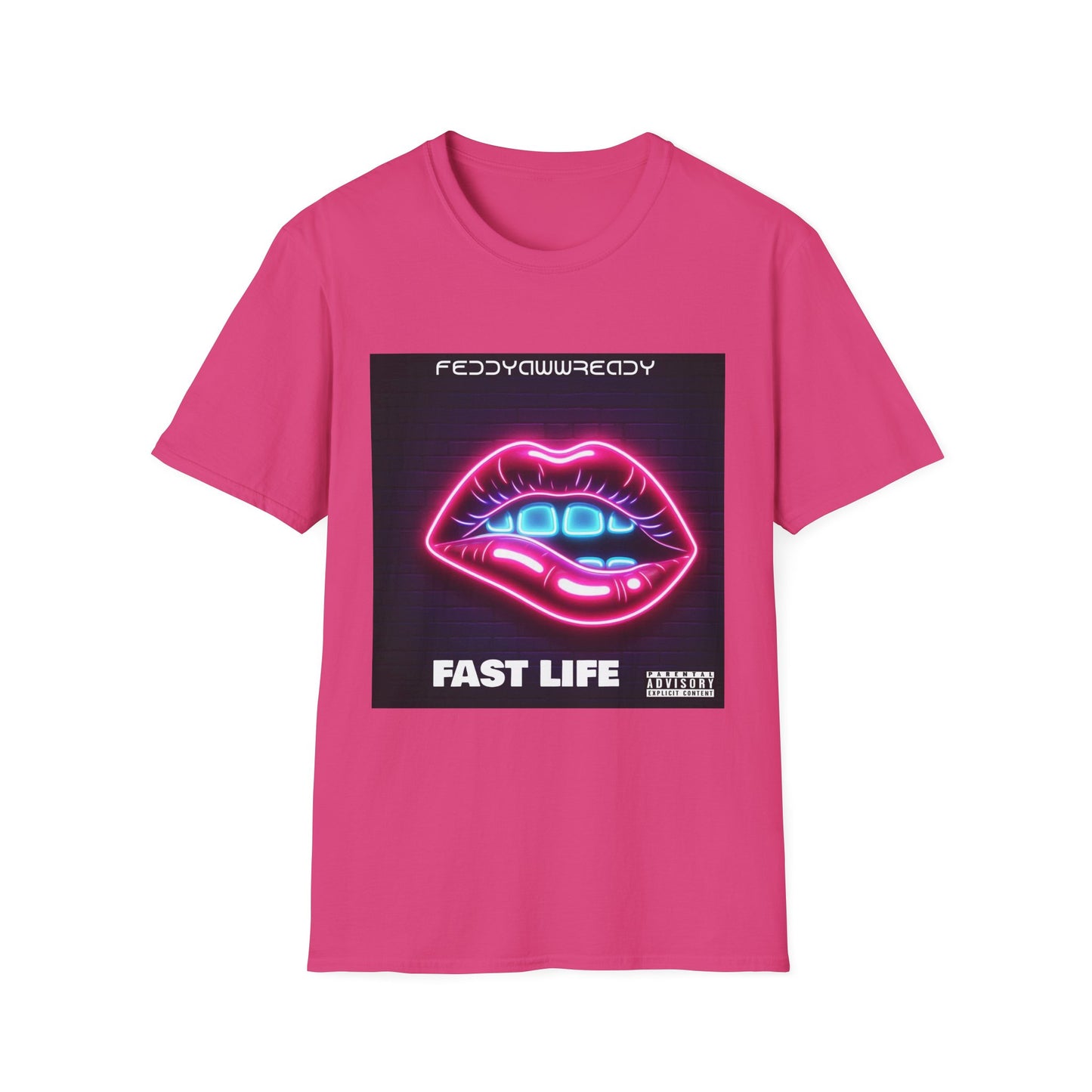 Fast Life Lip Graphic T-Shirt, Retro Vaporwave Tee, LGBTQ+ Pride Shirt, Music Festival Apparel, Unisex Graphic Tee