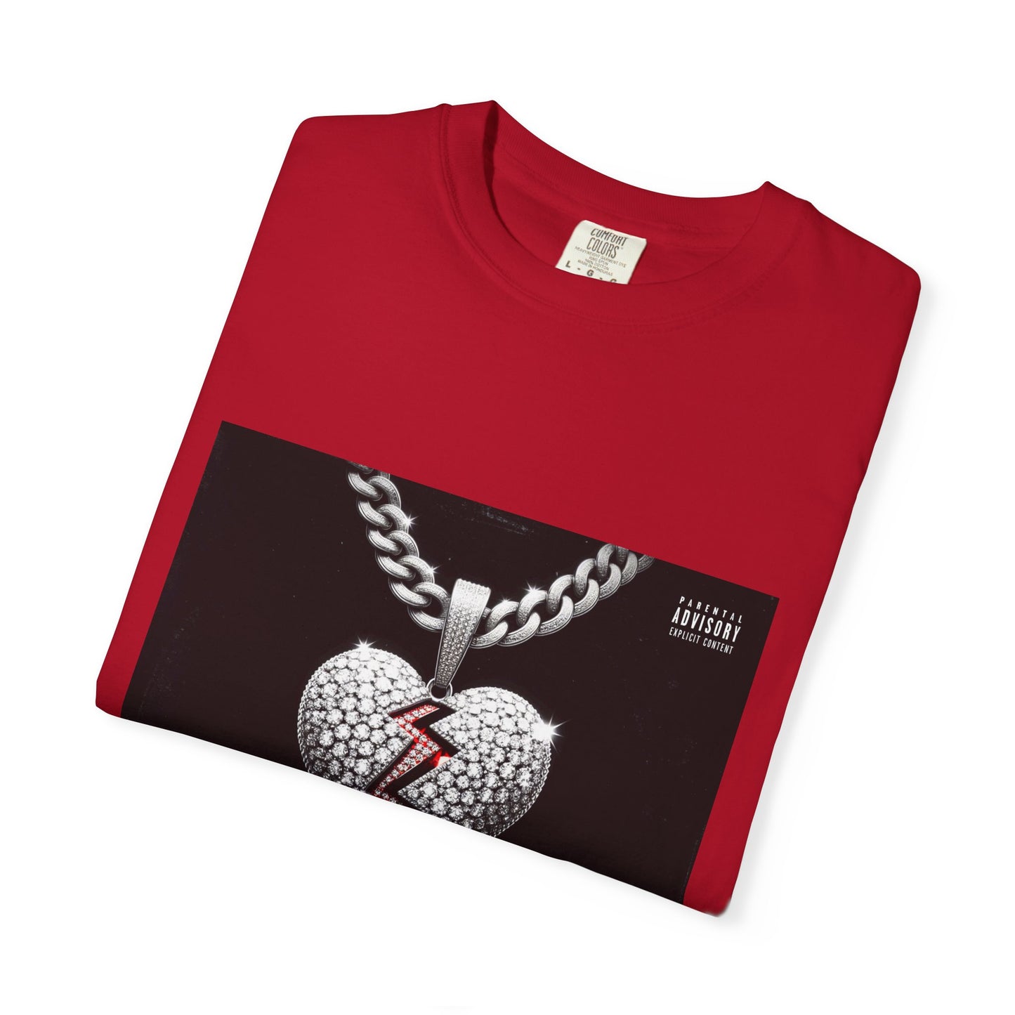 Heart Pendant Graphic T-Shirt, Unisex Fashion Tee, Casual Wear, Gift for Him/Her, Trendy Apparel for Any Occasion