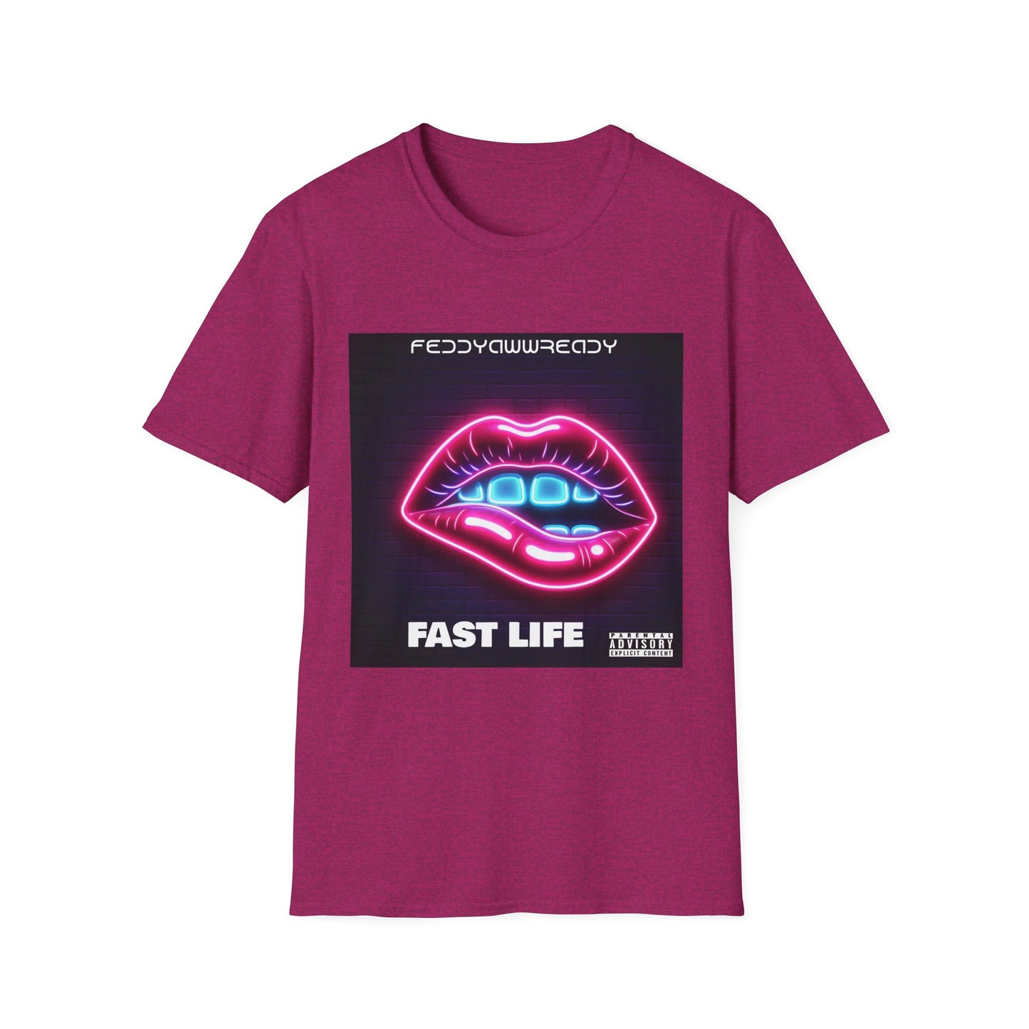 Fast Life Lip Graphic T-Shirt, Retro Vaporwave Tee, LGBTQ+ Pride Shirt, Music Festival Apparel, Unisex Graphic Tee