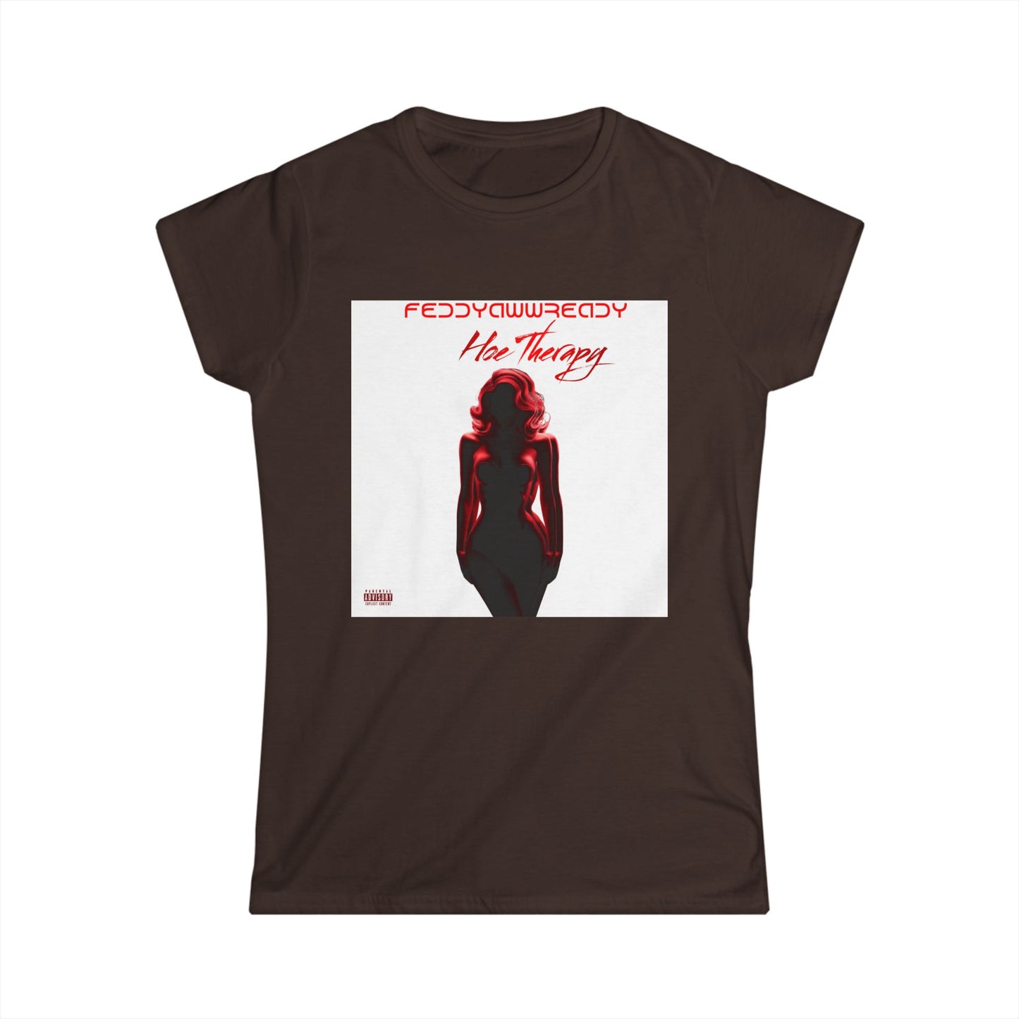Women's Softstyle Tee, Retro Graphic Tee, Hoe Therapy Shirt, Casual Summer Tee, Gift for Her, Empowering Fashion