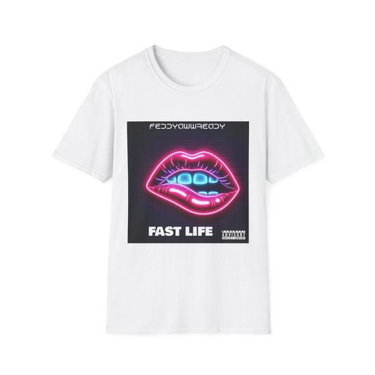 Fast Life Lip Graphic T-Shirt, Retro Vaporwave Tee, LGBTQ+ Pride Shirt, Music Festival Apparel, Unisex Graphic Tee